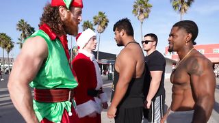 Beat Santa at Arm Wrestling, Win $1,000 Gift