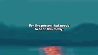 Imagine God saying this to you