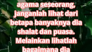 Melihat kedalaman agama seseorang