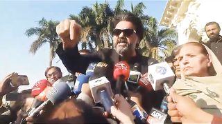 Usman Dar's declaration of his mother's campaign in the election