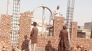 Front arch and Brick Work