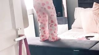 Baby girl dancing
