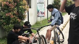 morning ride with bike