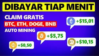 Gambar Dibayar Bitcoin dan ETH, Cara Menghasilkan Uang dari Internet Tercepat 2024, Mining BTC.