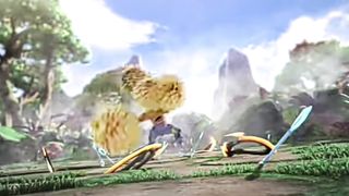 Boboiboy's training moment with Gopal was trained by Grandpa hangkasa