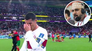كلمات عظيمه من خليل البلوشي وبكائه عند نهاية مباراة المغرب والبرتغال