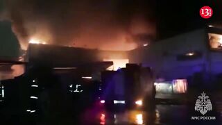 Strong blast, fire in Moscow - residents run away in panic
