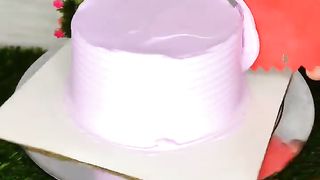PURPLE CAKE DECORATION ????