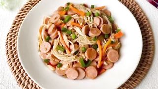Tumis Sosis Jamur Enoki
