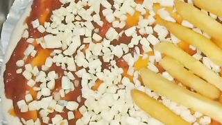 street food @home day41 #french fries pizza