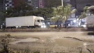 Black hole on the road