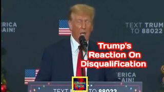 Donald Trump speaks following removal from Colorado presidential ballot