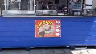 Eating street food for a full day in France! #foodie #eating #france #streetfood #donuts #shorts