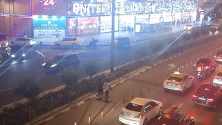Dubai road Night View