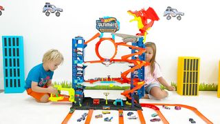 Chris plays with toy cars and saves  Wheels City
