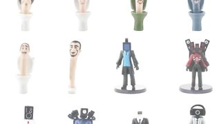 Skibidi Toilet Figure Set Creative Game Action Figures Mini Toys Model Cake Toppers Birthday Gifts for Kids Adults