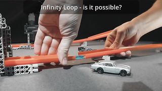 Infinity Loop with  Wheels Boosters Test - Lego Technic #hotwheels #legotechnic #shorts.