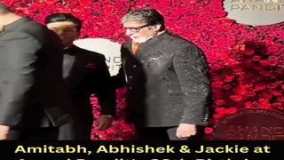 Amitabh, Abhishek & Jackie at Anand Pandit's 60th Birthday #amitabhbachchan #abhishekbachchan #jackieshroff #short #shorts
