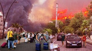 La Palma Update: Hell on Earth | one hour before sunset, As Earth Rises, Rumble sound Destroys land