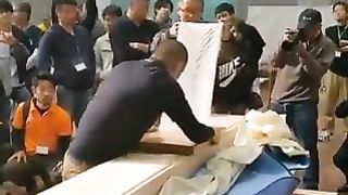 Kezuroukai, Japanese wood planing competition for thinnest plane