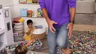 Smashing a 34,000 Brick Statue. Upload