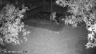 Penampakan cctv di dalam kegelapan malam