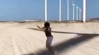 It's great,jumping rope with a wind vane