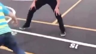 crazy clip of baskatball