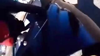 Conflict between motorcyclist and passer-by