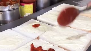 1000+ calories PANEER CHEESE SANDWICH @ ₹120 - Indian street food - Ahmedabad