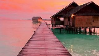 #Shorts Beautifull sunset in indonesia, This is an indonesia beach