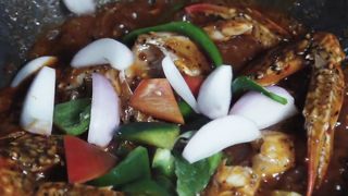 Stir fried Crab Cuisine