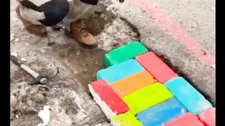 colored road repairs part 3