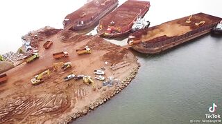 Shallow sea reclamation project