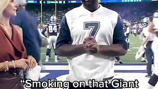 Smoking on that giant pack