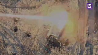 Ukrainians hit by a rocket during an unsuccessful attack on Pesky, near the Donetsk Airport