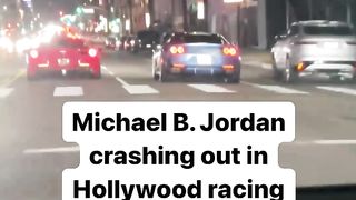 Here’s how Michael B. Jordan managed to crash his Ferrari 812 Superfast into a parked car in Hollywood