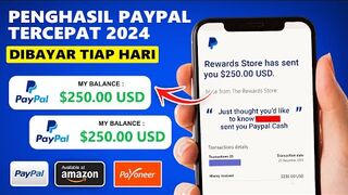 Dibayar $500 (7,7 JT) Modal HP Kerja Online _ Aplikasi Penghasil Uang TERCEPAT Free PAYPAL [2024].
