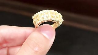 Real Gold & Natural Diamond Men's Wedding Band