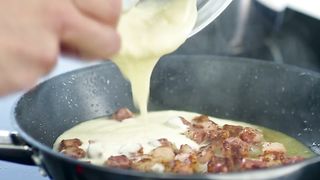 Cooking Creamy Bacon