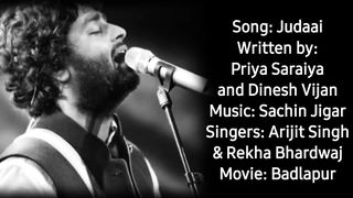 JUDAAI (Chadariya Jheeni Re Jheeni) - LYRICS _ Arijit Singh,Rekha Bhardwaj _ Badlapur _ Sachin-Jigar