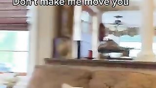 brother and i had a competition to see who can get dad to stand up the fastest