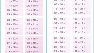 0-100 Addition And Subtraction Learning Math Handwriting Practice Books 95 Pages Arithmetic Notebooks 3-6 School Students