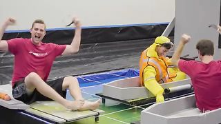 Giant Warship Battle - Dude Perfect