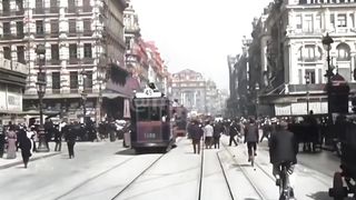 Brussels Belgium And Trams In 115 Years Ago