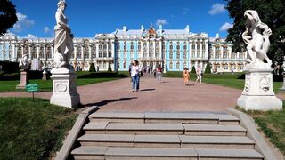 Tsarskoye Selo (Pushkin) - A walk through Catherine Park, the first days of summer