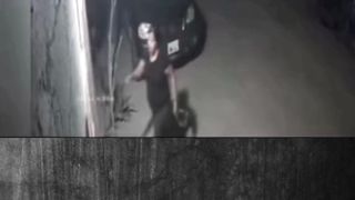 Uma mulher apavorada por ver um espirito