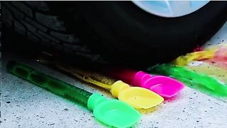 Pneu de carro satisfatório ASMR:Crushy Crunchy vs Soft ????Balão, geléia, sons de sabão!