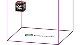 DVD Logo HITS THE CORNER in 3D ????.