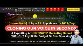 AI Audio Avatar Review | ✅ The World's First A.I. Voice Cloning Platform Built For Marketers